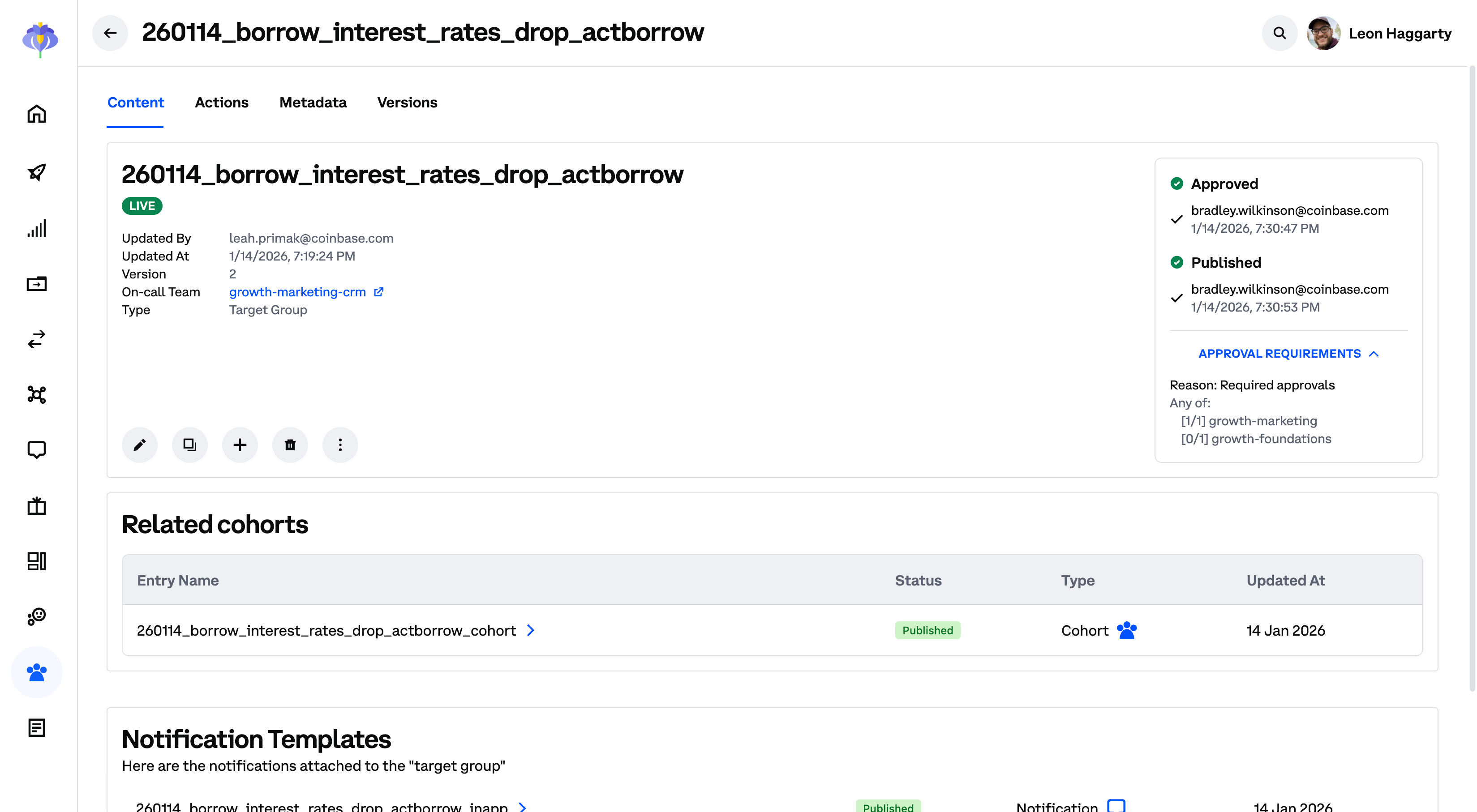 Coinbase screenshot
